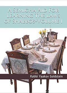 The Laws of Shabbos Volume 1- New Edition